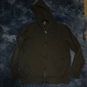 Uniqlo Navy Zip-Up Hoodie Sz M